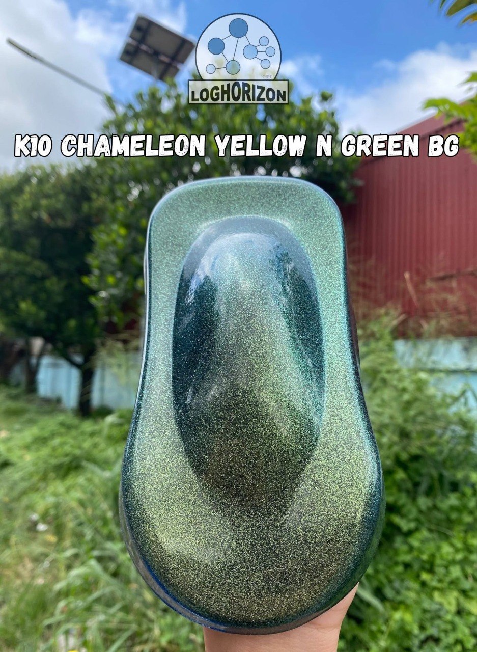 K10 Chameleon Yellow N Green Bg