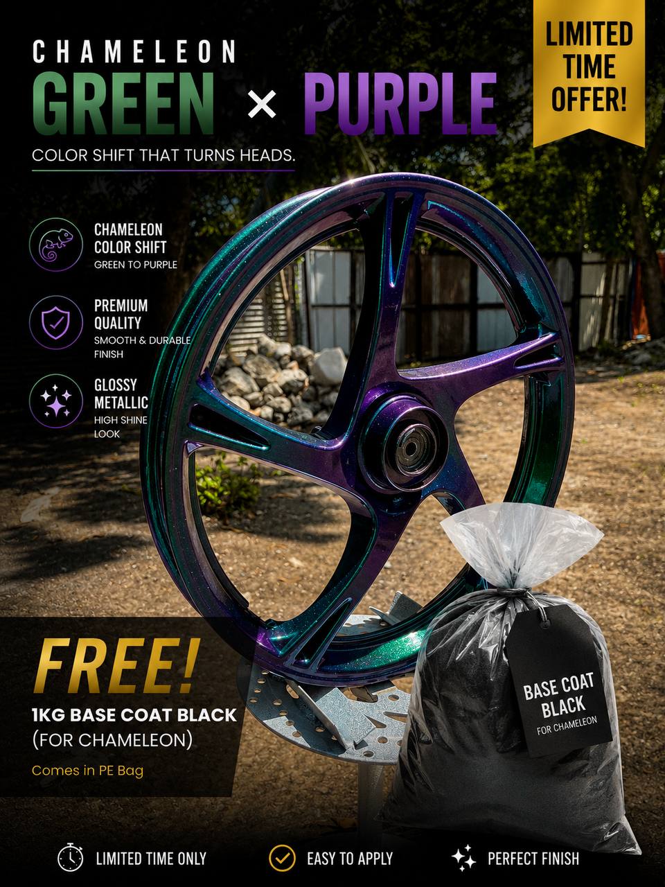K04 Chameleon Green x Purple NV2 0248