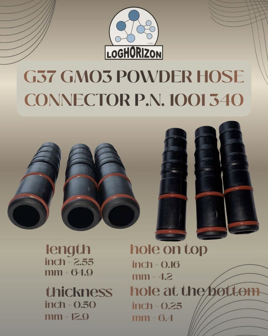 GM03 Powder Hose Connector P.N. 1001340