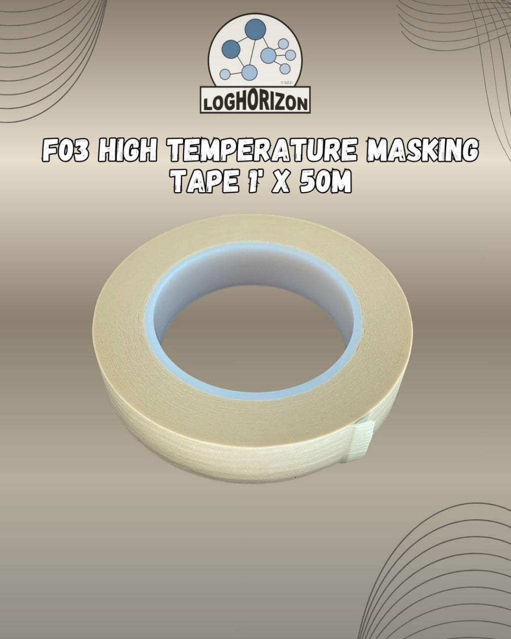 High Temperature Masking Tape 1" x 50M