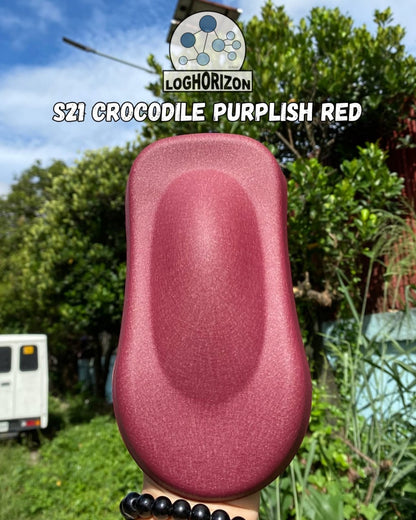 S21 Crocodile Purplish Red