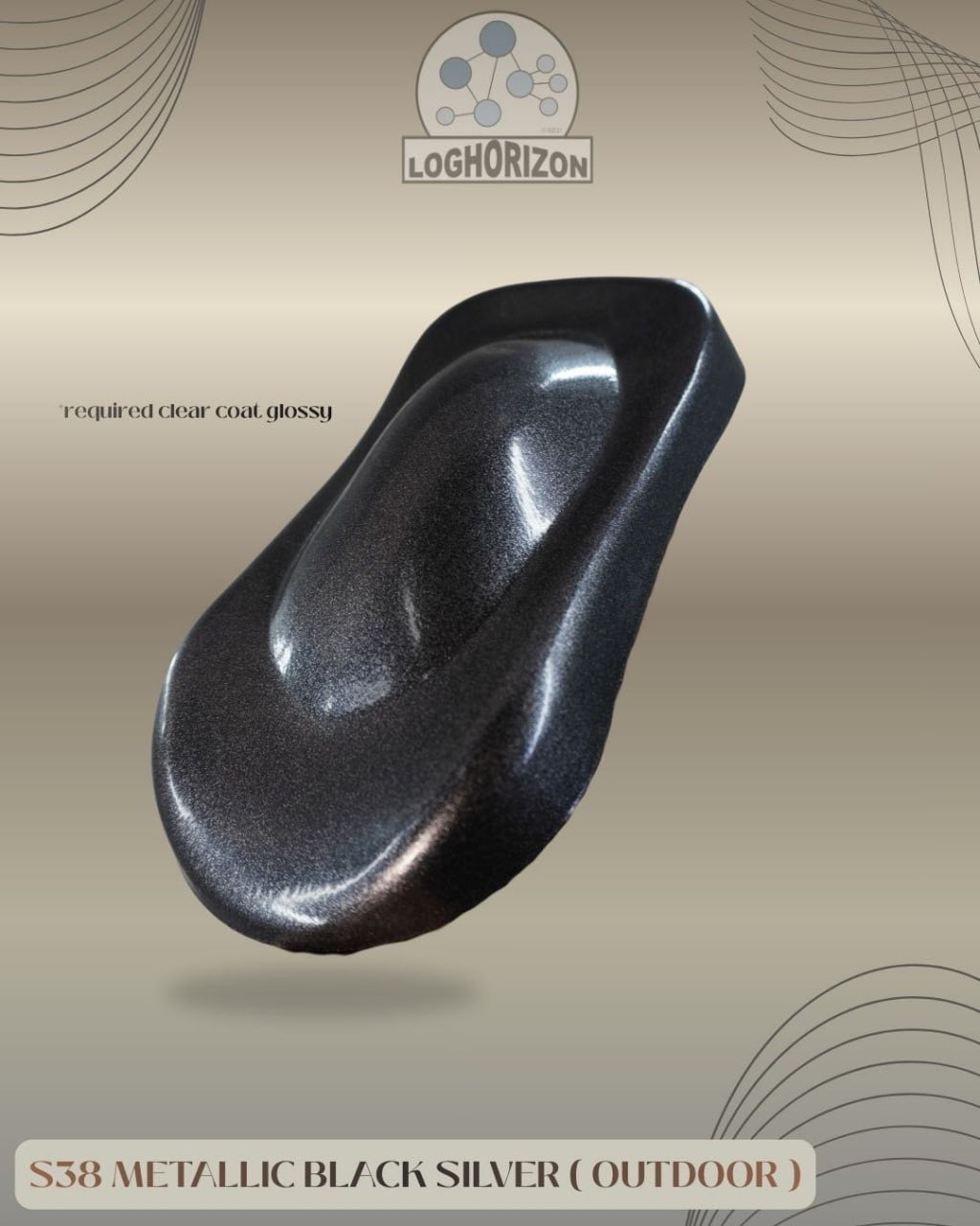 S38	Metallic Black Silver