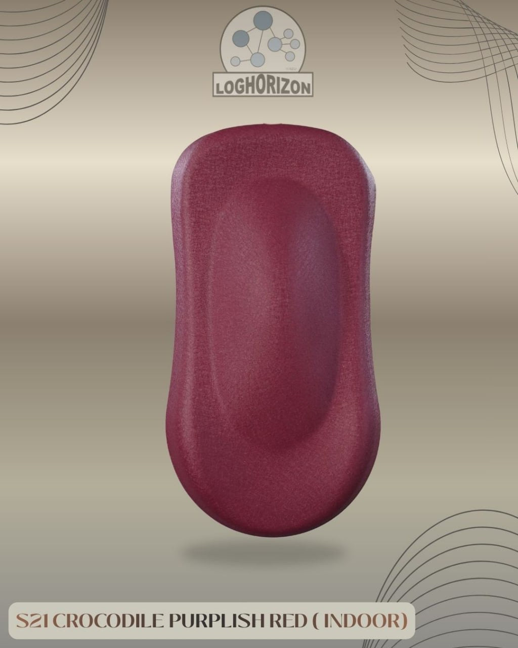 S21 Crocodile Purplish Red