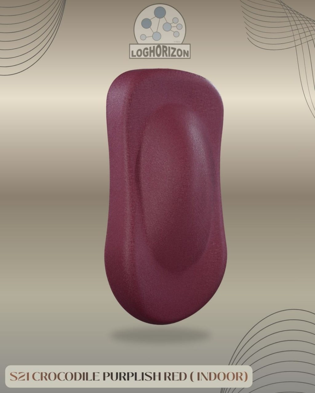 S21 Crocodile Purplish Red