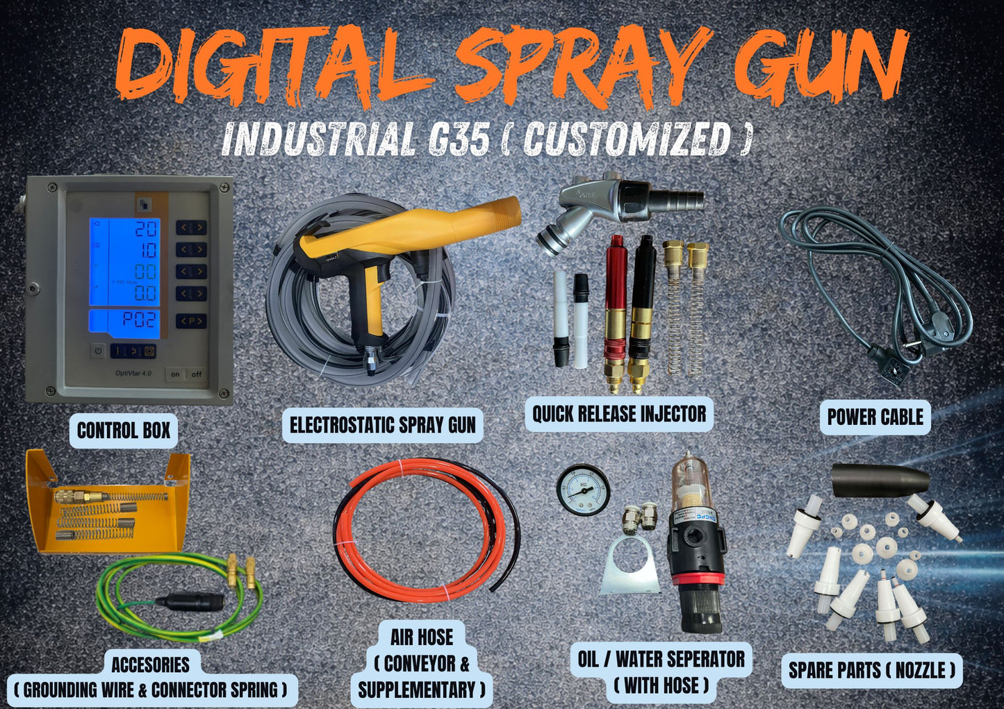 G24 Digital Spray Gun - Industrial Customized